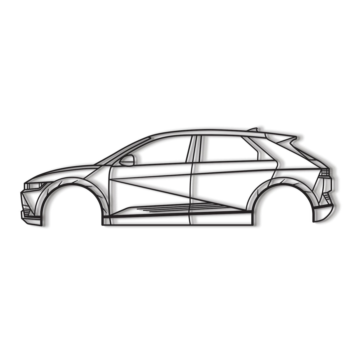 2022 Ioniq 5 1st Gen (NE) Metal Car Wall Art - NC0793