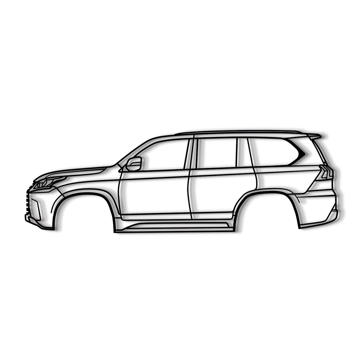 2022 LX 4th Gen Metal Car Wall Art - NC0794