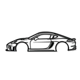 2020 Cayman 718 GT4RS Metal Car Wall Art - NC0695