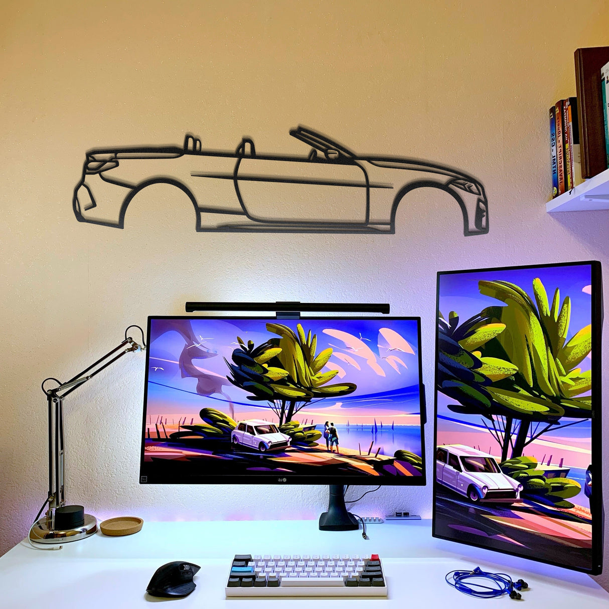 G23 Convertible Metal Car Wall Art - NC0985