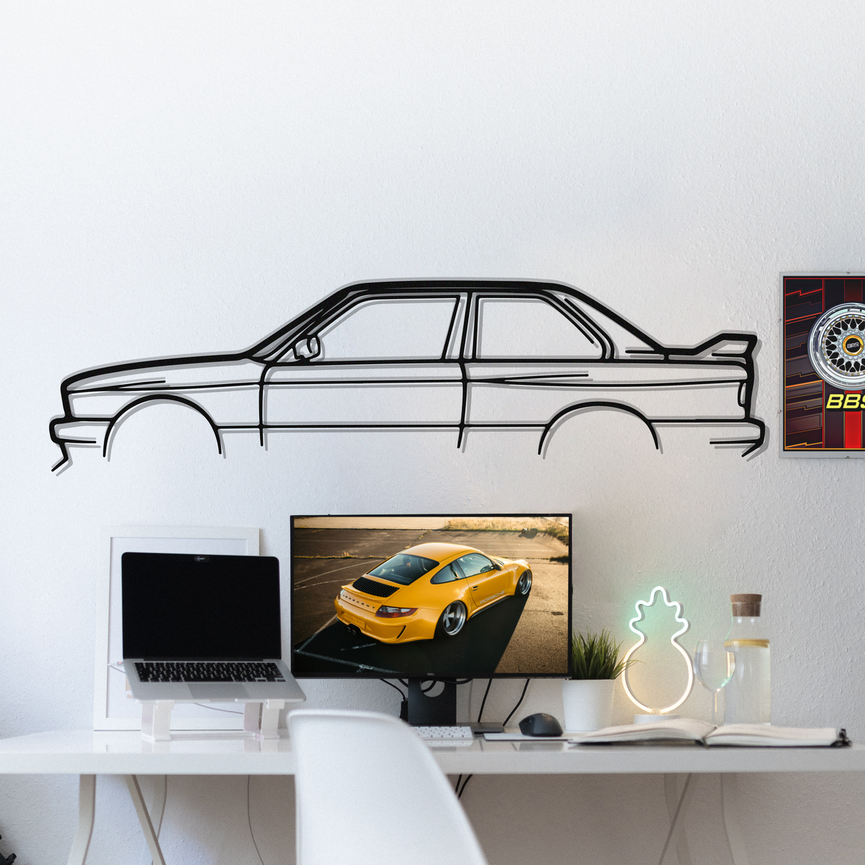 M3 E30 Metal Car Wall Art - NC1007