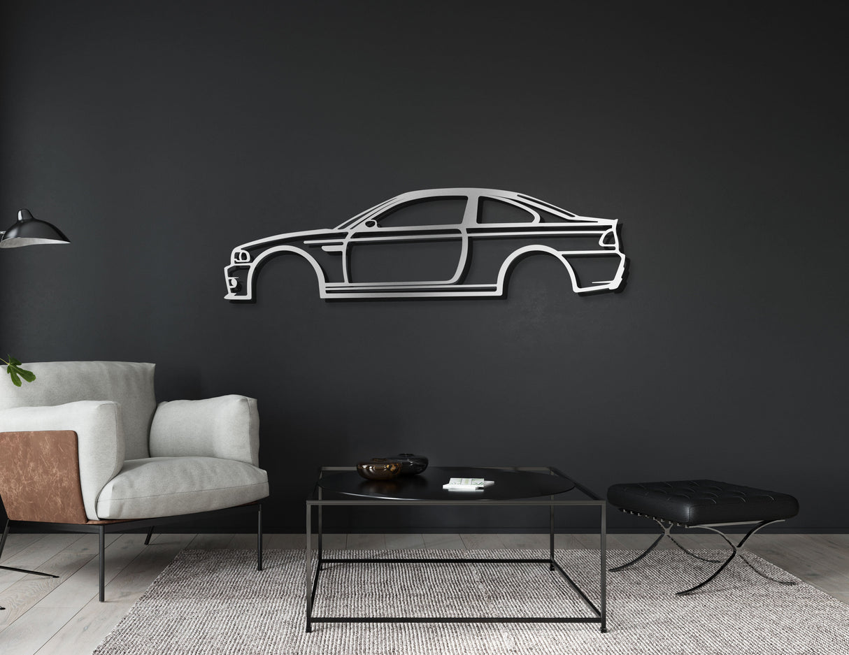 E46 M3 Metal Car Wall Art - NC0957