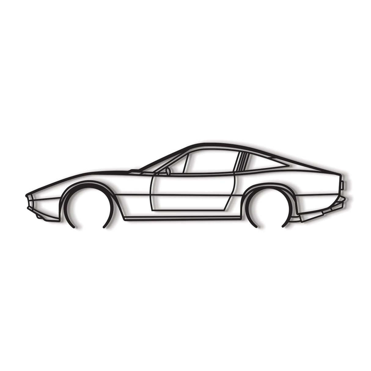 1972 365 GTC4 Metal Car Wall Art - NC0144