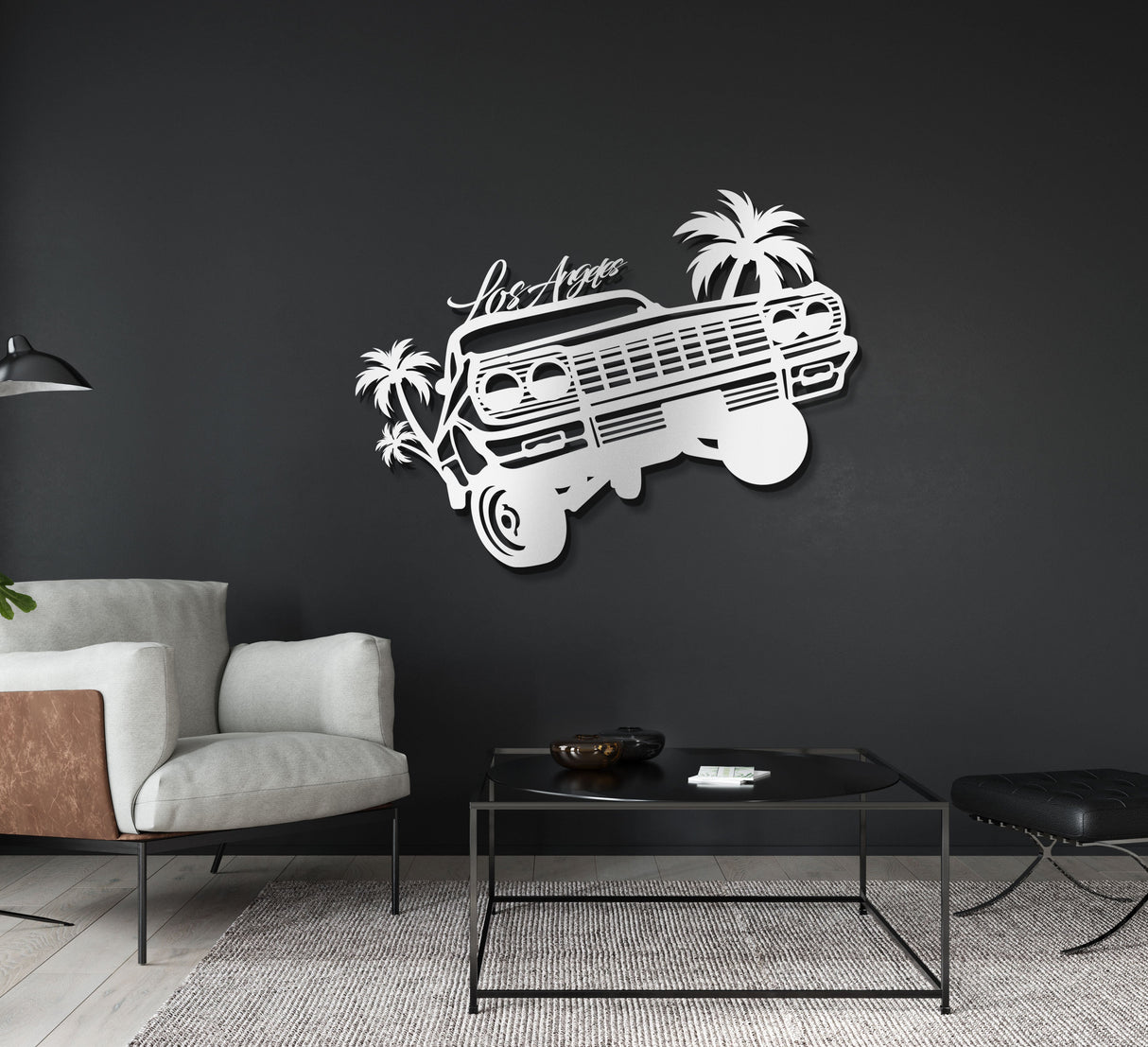 Impala Los Angeles Metal Car Wall Art - NC0992