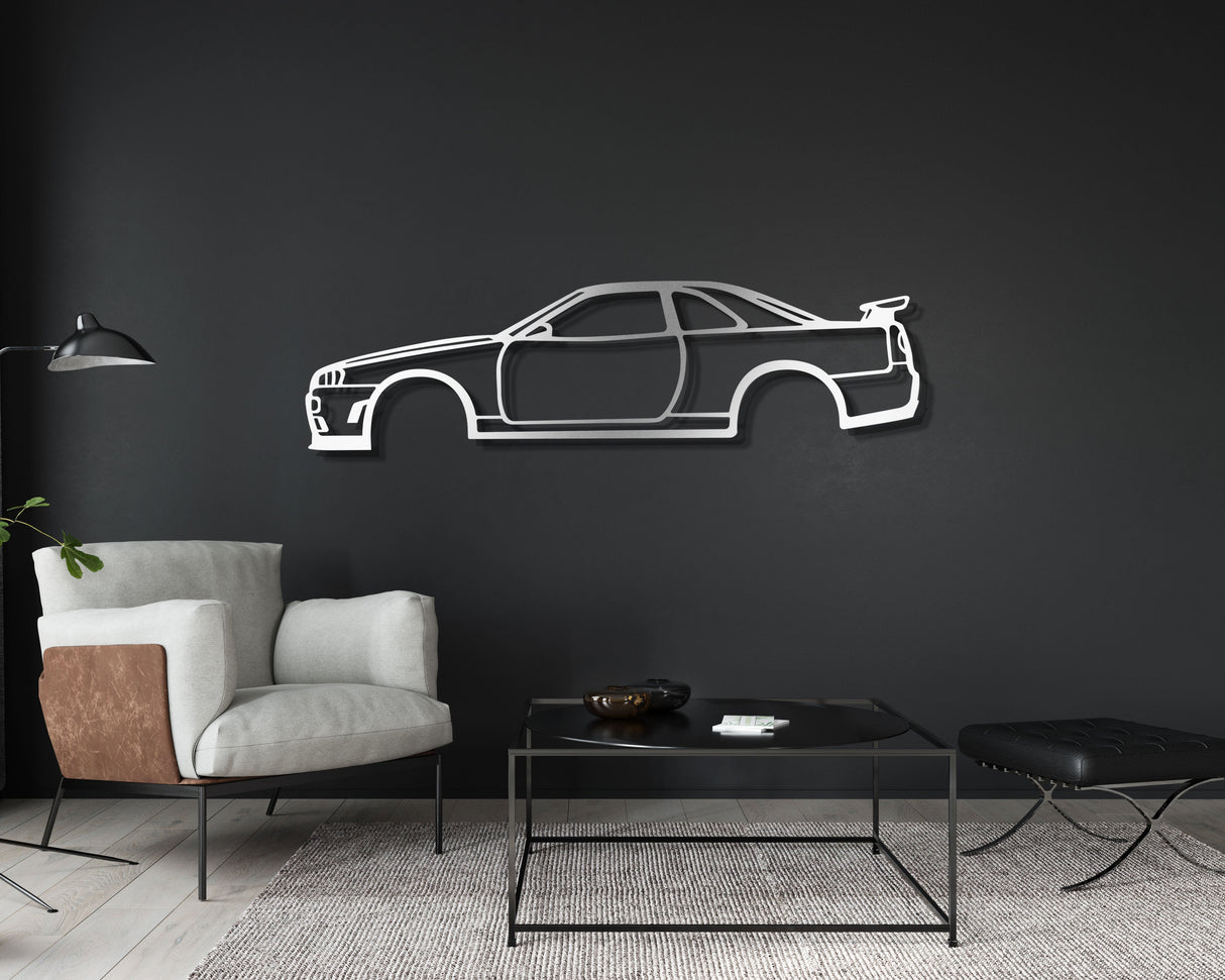 Skyline R34 Metal Car Wall Art - NC1092