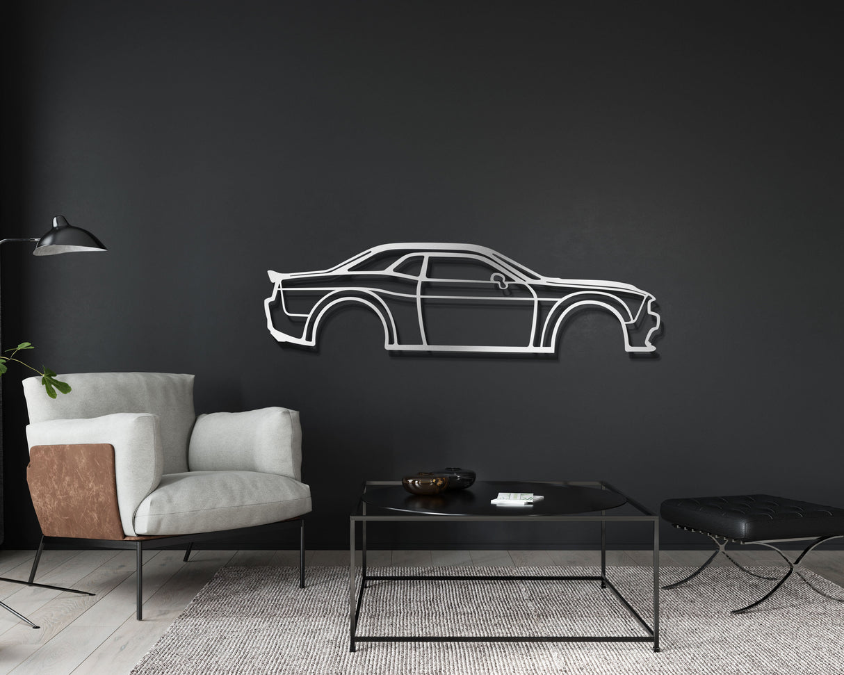 Challanger Metal Car Wall Art - NC0899