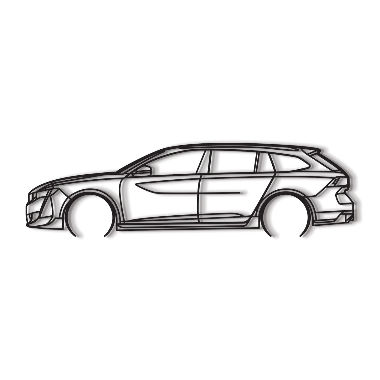 508 II SW PSE Detailed Metal Car Wall Art - NC0837