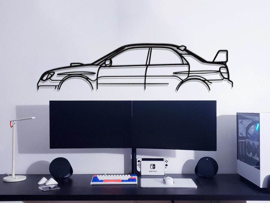 WRX STI GD Metal Car Wall Art - NC1111