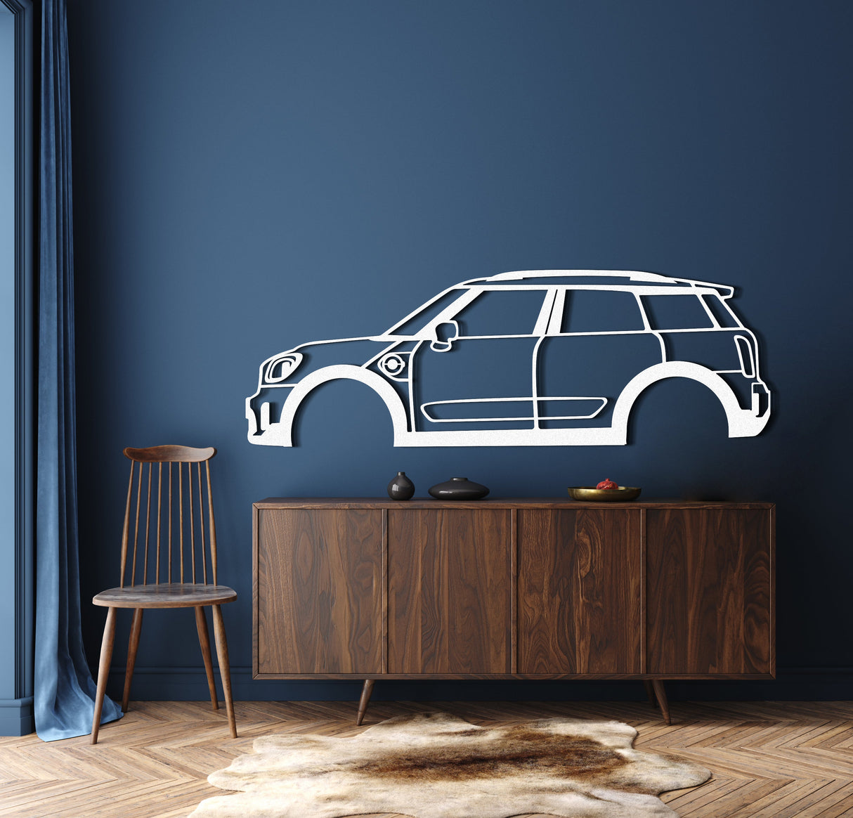 Cooper F60 Countryman Metal Car Wall Art - NC0911