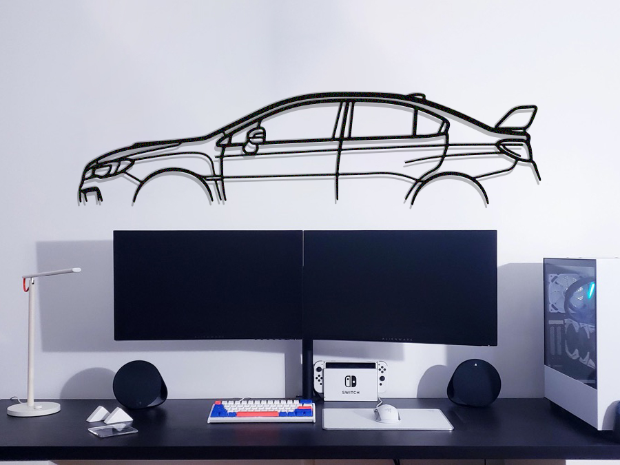 WRX STI VA Metal Car Wall Art - NC1112