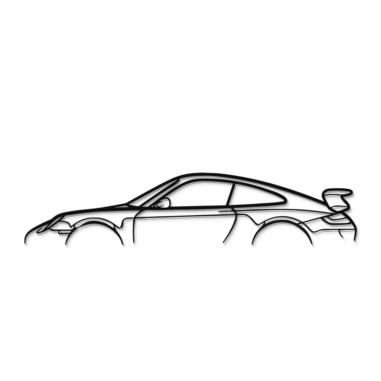 911 GT3 Model 997 Metal Car Wall Art - NC0856