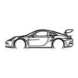 911 GT3 RS Model 992 Detailed Metal Car Wall Art - NC0859