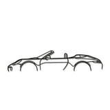 911 Model 991 Cabriolet Classic Metal Car Wall Art - NC0863