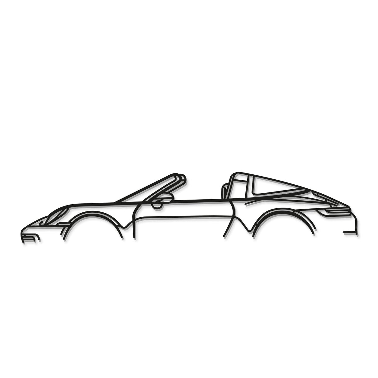 911 Targa Model 992 Classic Metal Car Wall Art - NC0870