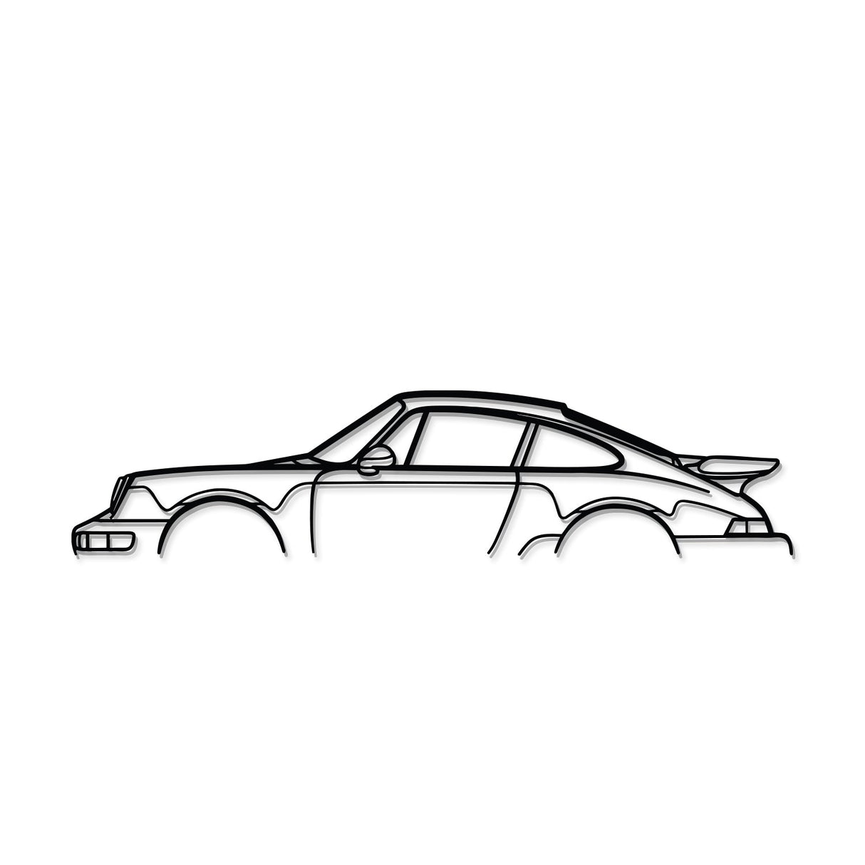 911 Turbo Model 964 Metal Car Wall Art - NC0874