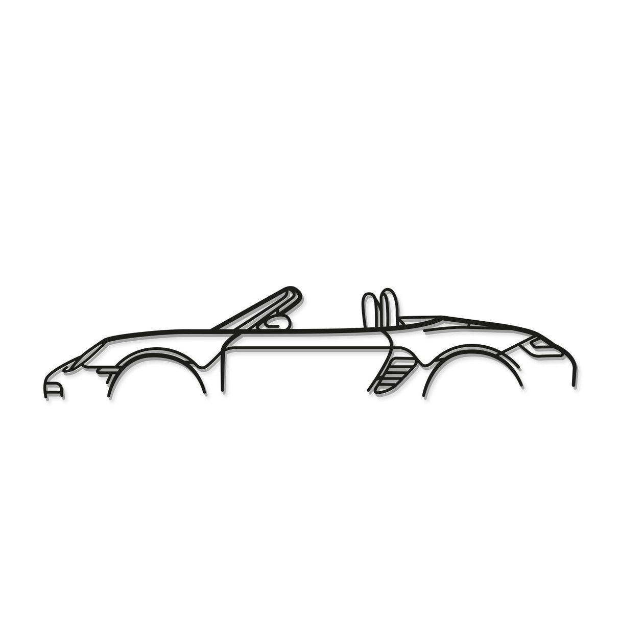 987 Boxster Classic Metal Car Wall Art - NC0884