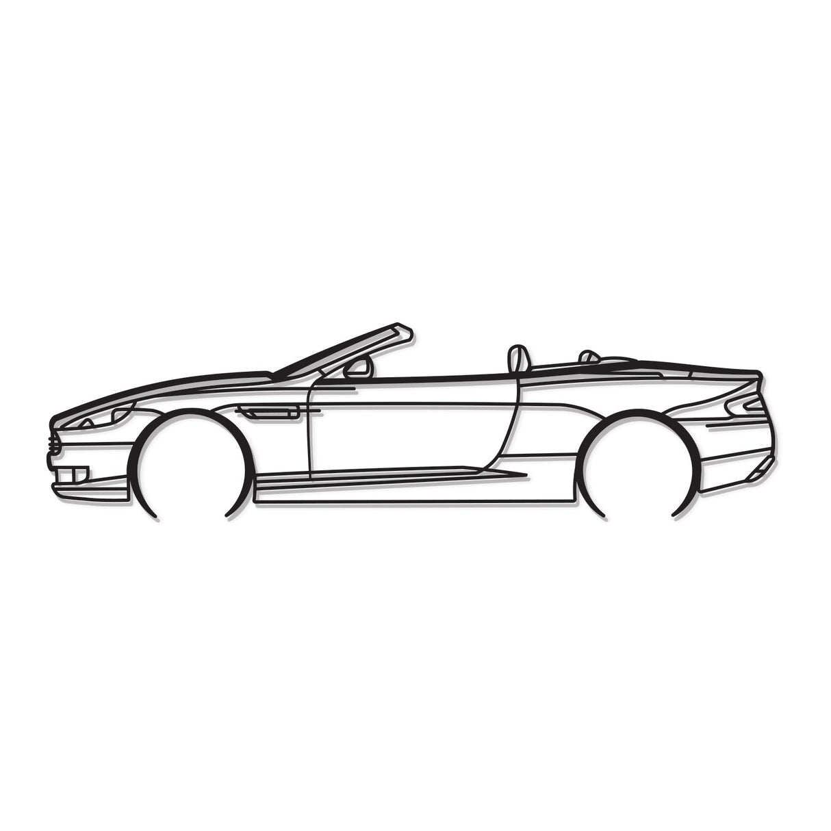 2008 DB9 Convertible Metal Car Wall Art - NC0362