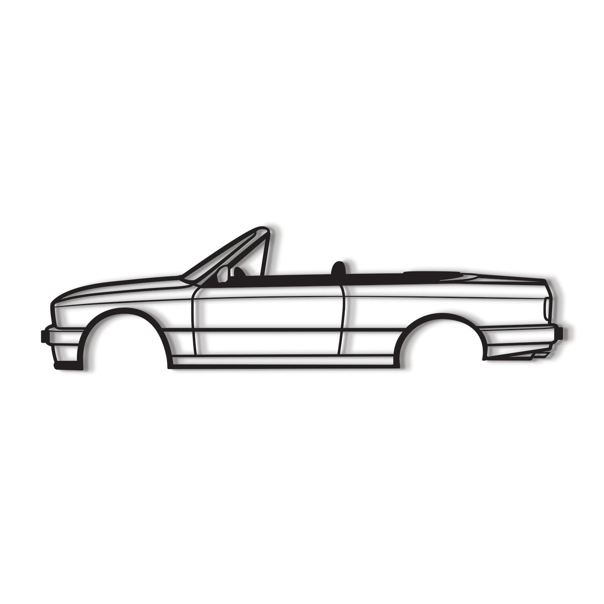 E30 Cabrio Metal Car Wall Art - NC0932