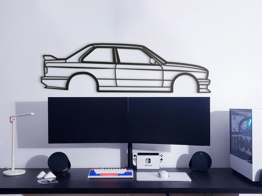 E30 M3 Metal Car Wall Art - NC0936