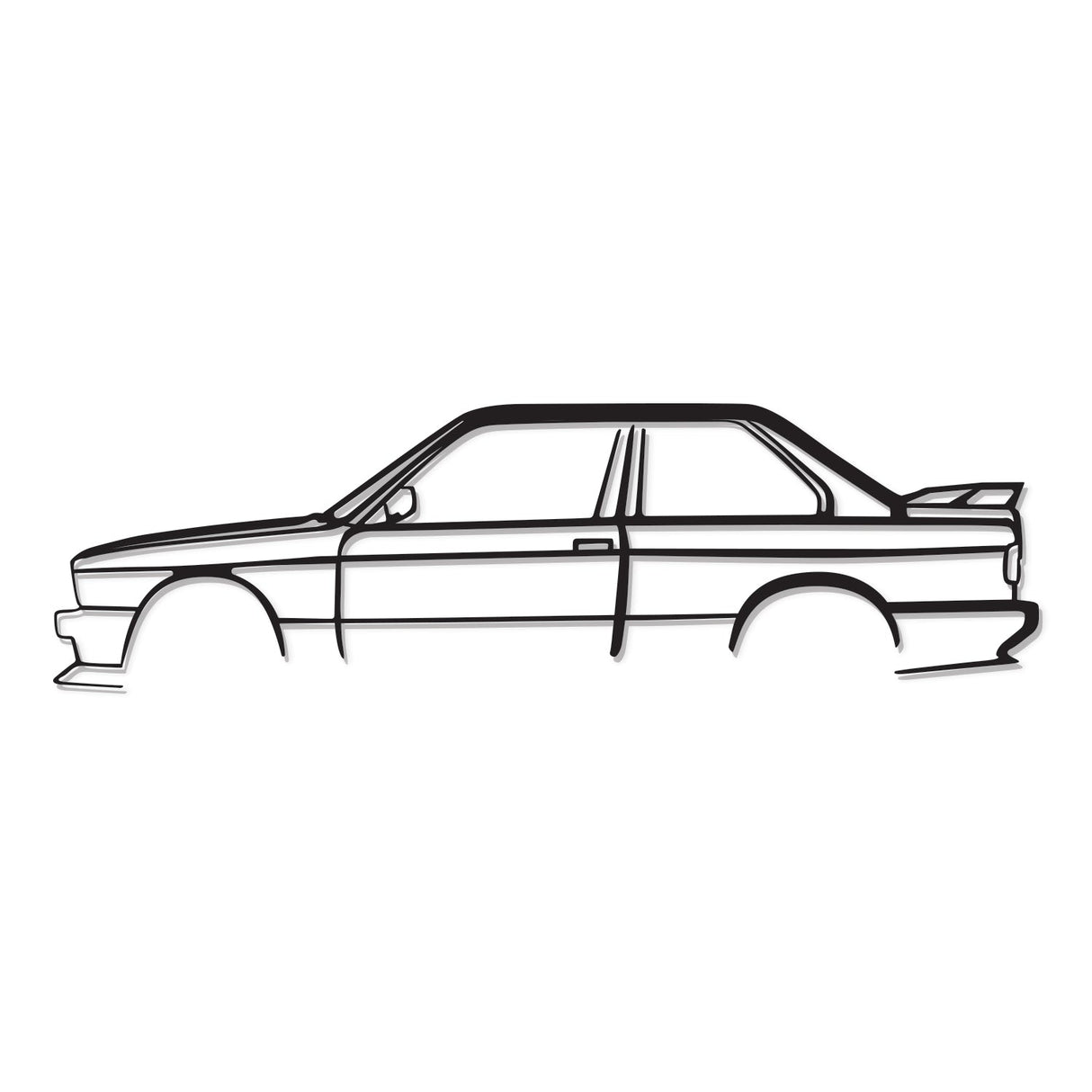 E30 M3 Metal Car Wall Art - NC0935