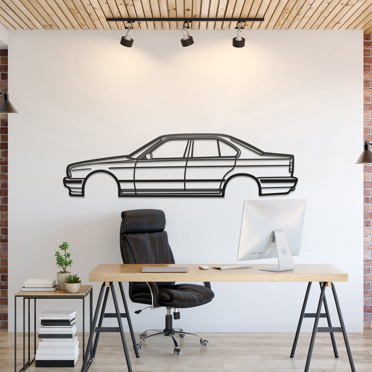 E34 Metal Car Wall Art - NC0939