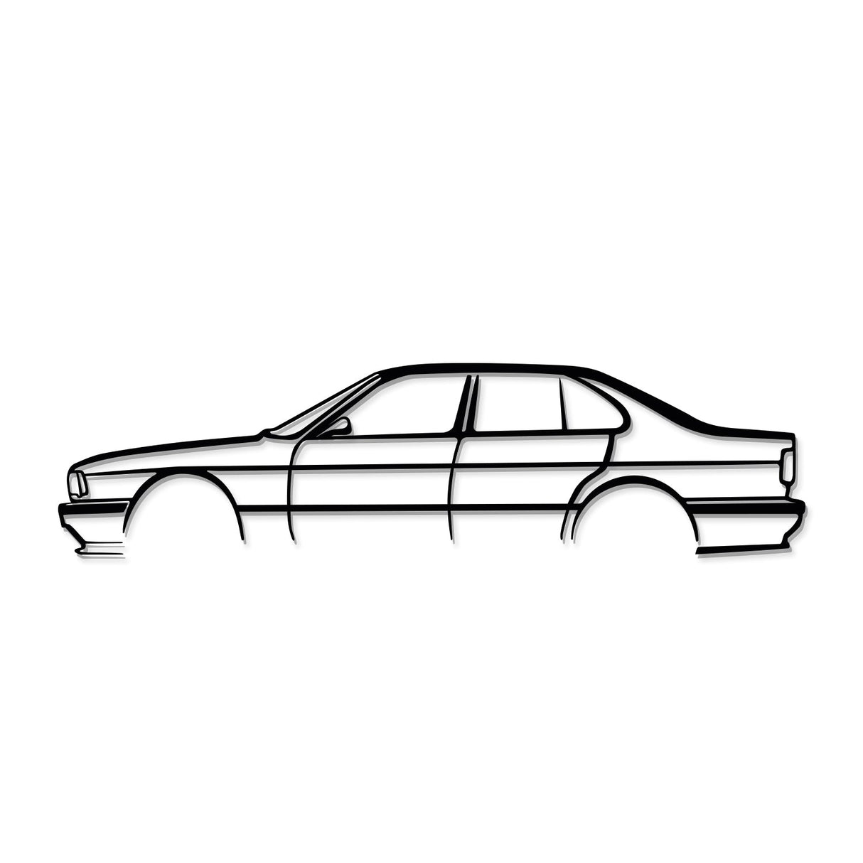 E34 M5 Metal Car Wall Art - NC0938