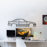 E36 CABRIO WITH HARD TOP Metal Car Wall Art - NC0942