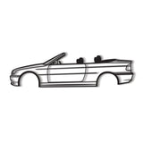 E46 CABRIO Metal Car Wall Art - NC0953