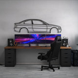 E46 Coupe Metal Car Wall Art - NC0955