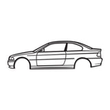 E46 Coupe Metal Car Wall Art - NC0955