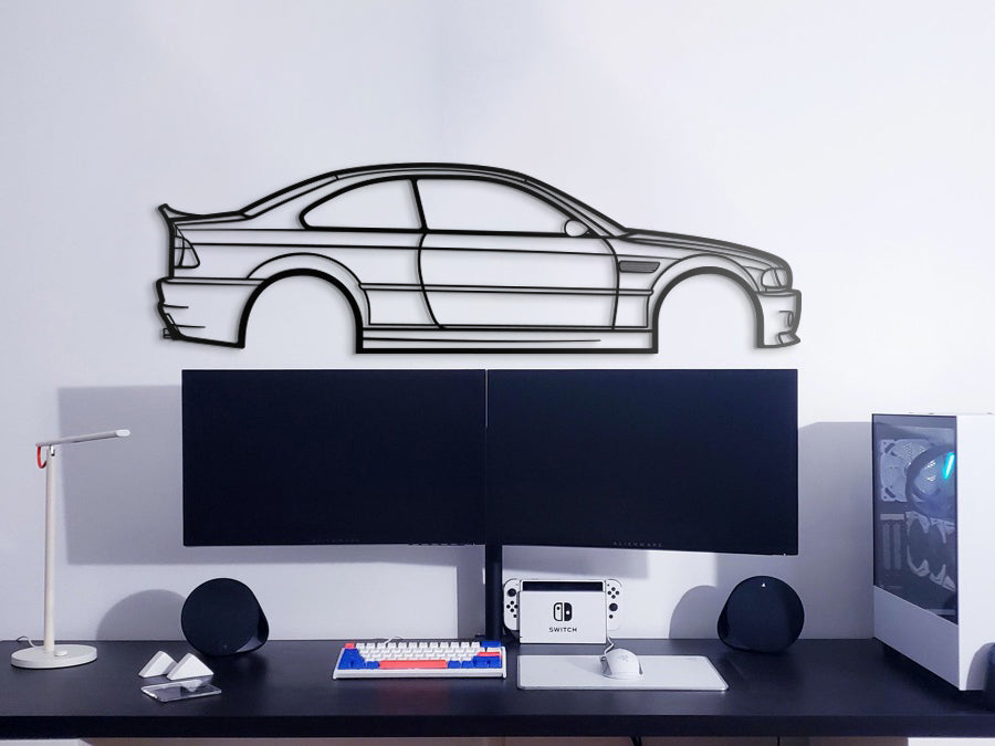 E46 M3 CSL Metal Car Wall Art - NC0956