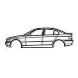 E46 Sedan Metal Car Wall Art - NC0959