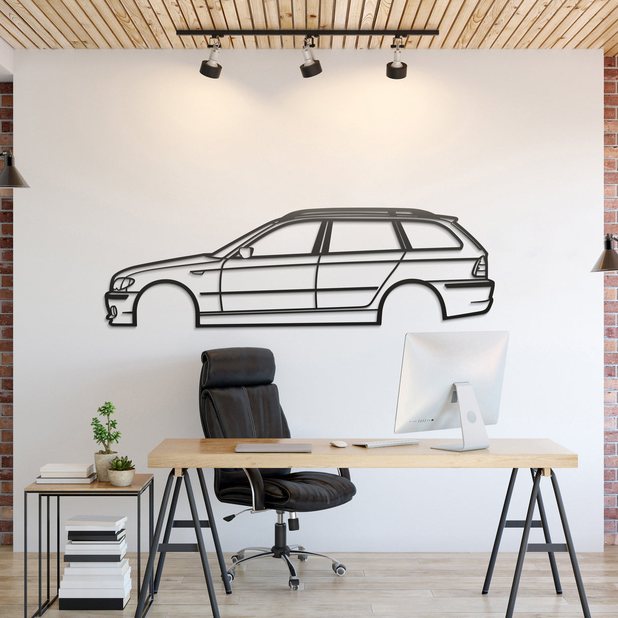 E46 Touring Metal Car Wall Art - NC0960