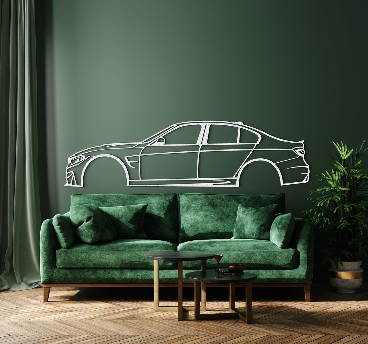 M3 Metal Car Wall Art - NC1011