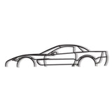 2002 Corvette C5 Z06 Metal Car Wall Art - NC0295