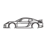 Cayman GT4 981 2016 Metal Car Wall Art - NC0897