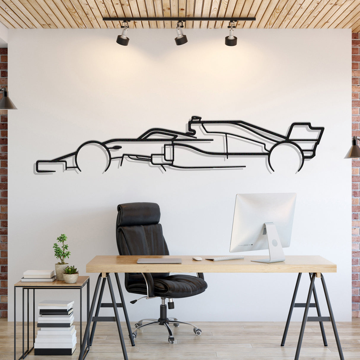 Formula1 F1 Metal Car Wall Art - NC0983