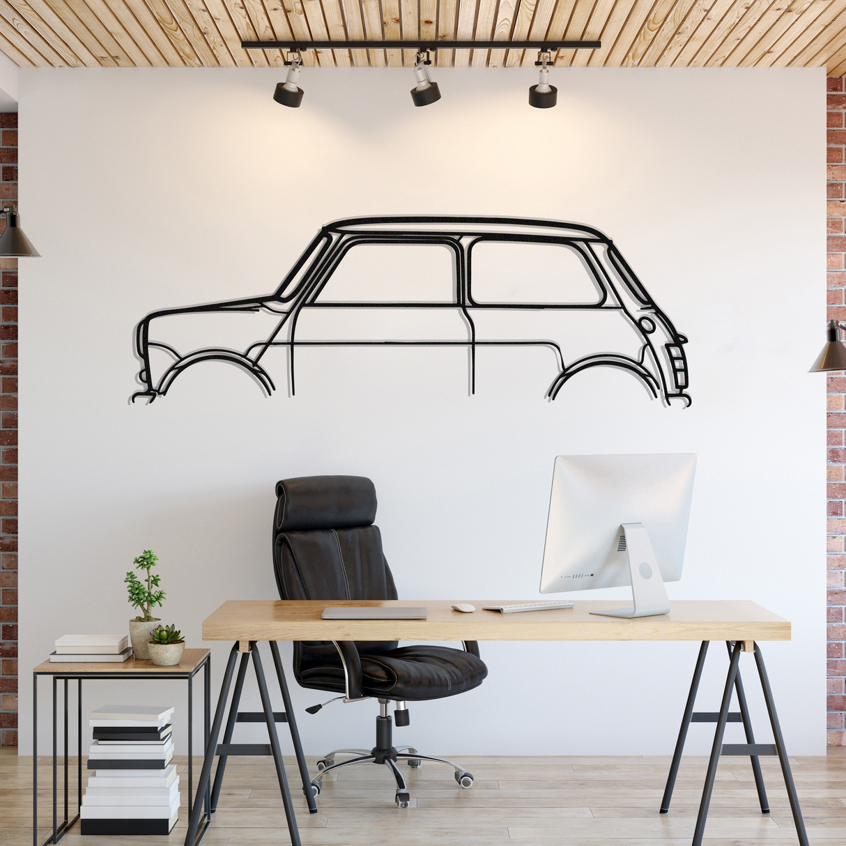 Mini Classic Metal Car Wall Art - NC1049