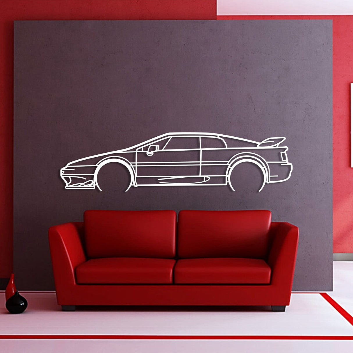 Esprit Turbo Detailed Metal Car Wall Art - NC964