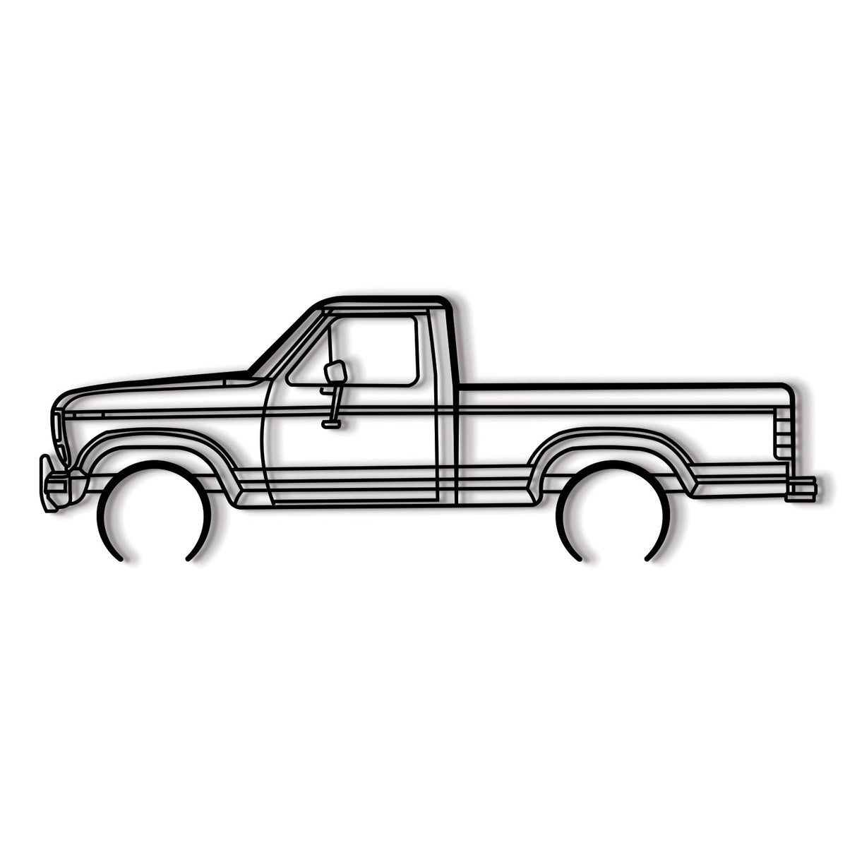 1986 F-150 XLT Metal Car Wall Art - NC0206