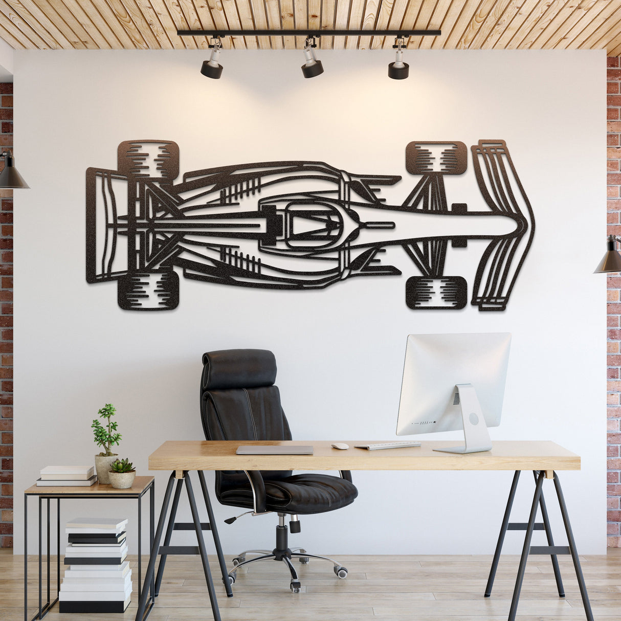 Formula 1 2022 Top View Horizontal Metal Car Wall Art - NC0979