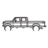 1976 F-350 Metal Car Wall Art - NC0171