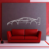 F40 Classic Metal Car Wall Art - NC0971