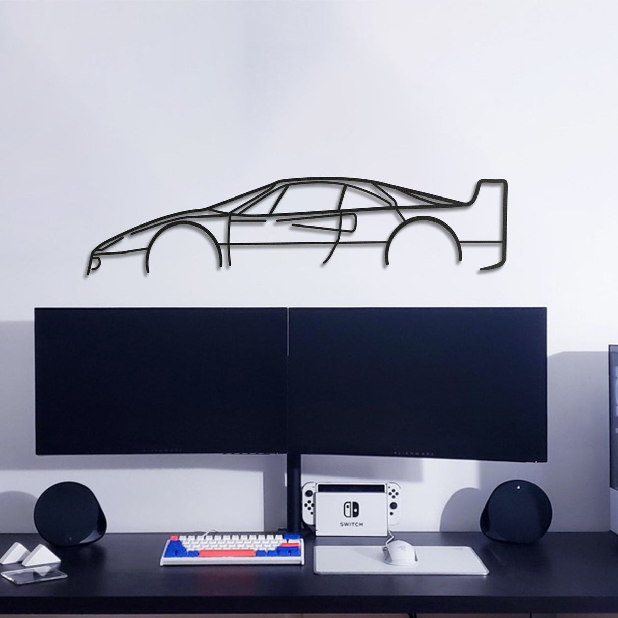 F40 Classic Metal Car Wall Art - NC0971