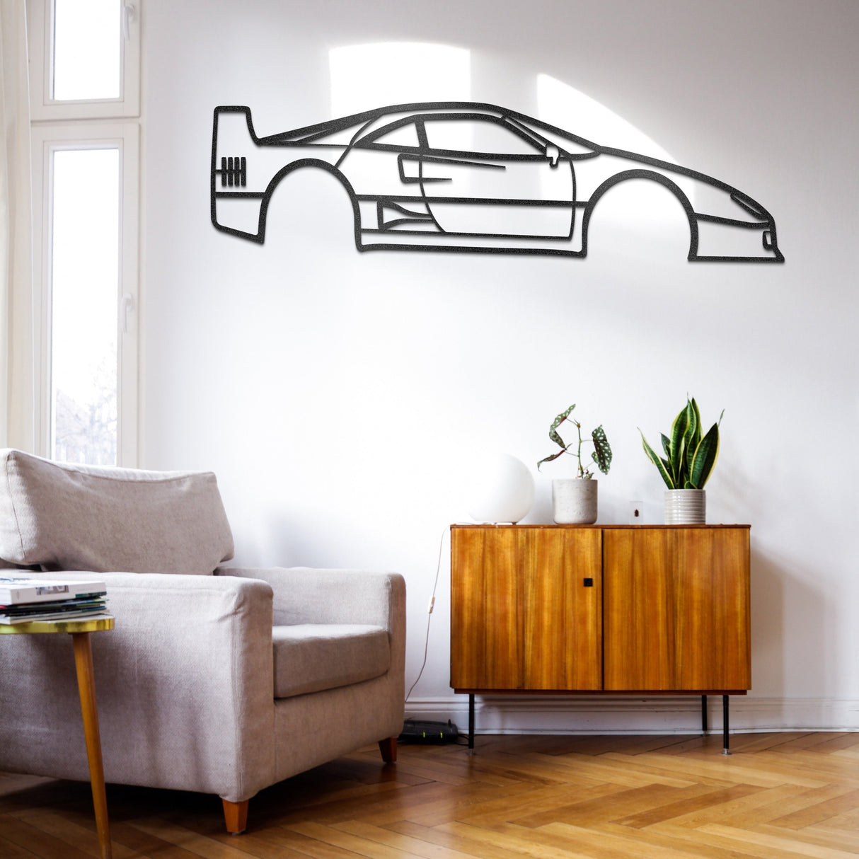 F40 Metal Car Wall Art - NC0972