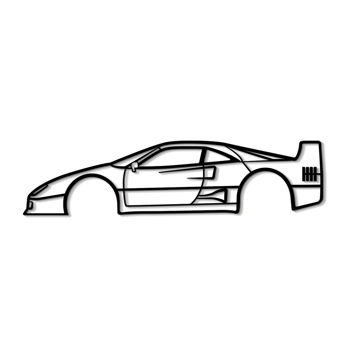 F40 Metal Car Wall Art - NC0972