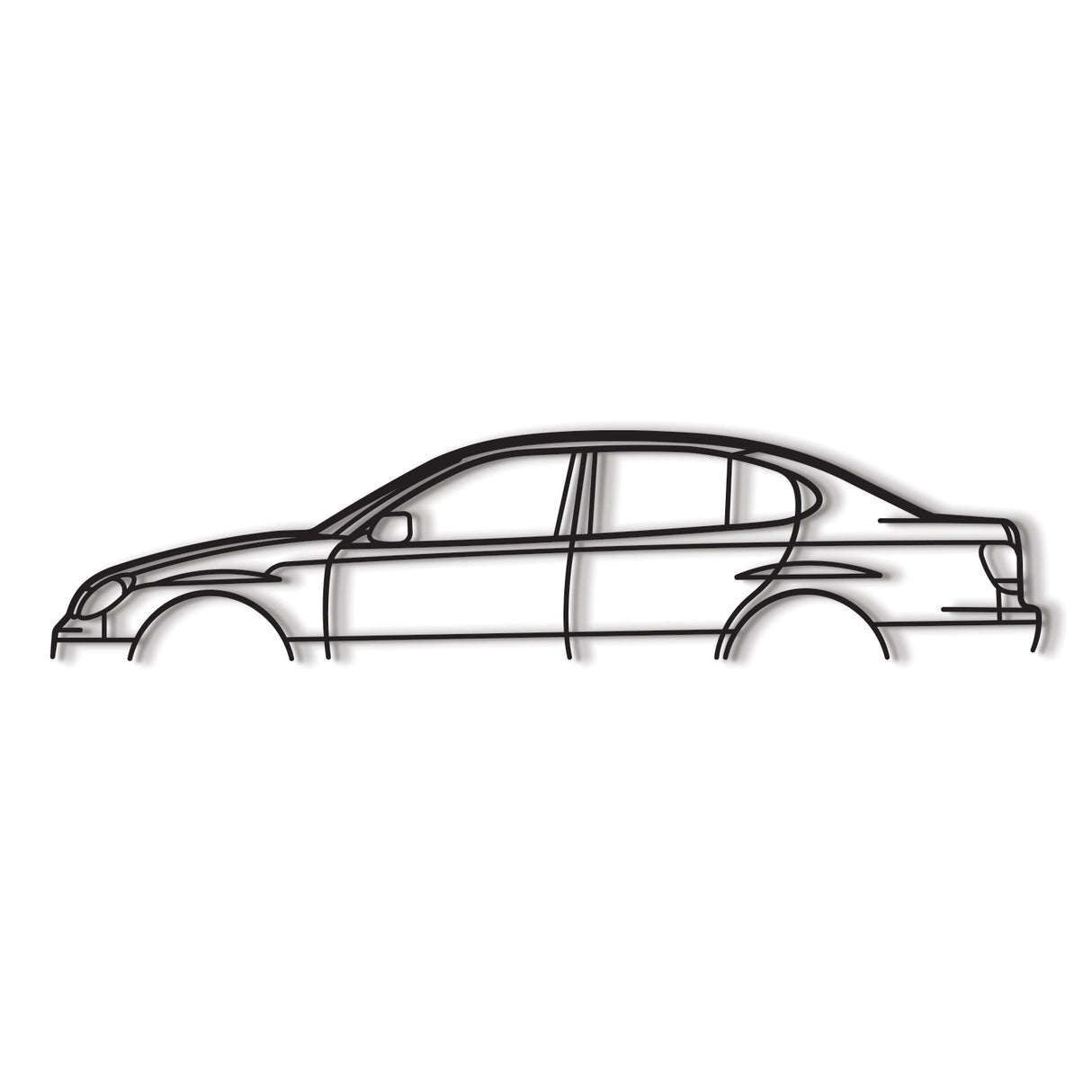 2002 GS300 Classic Metal Car Wall Art - NC0300