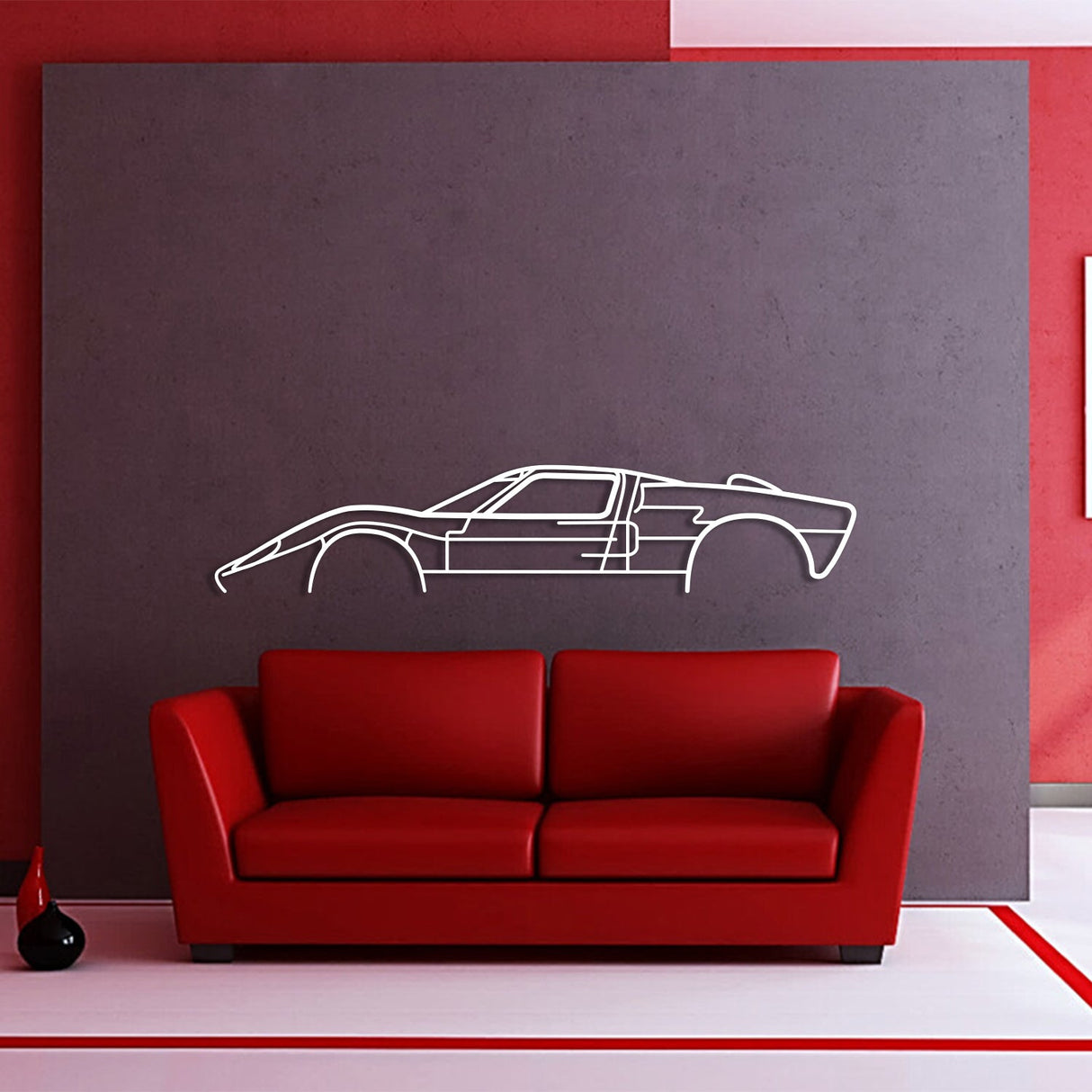 GT-40 Classic Metal Car Wall Art - NC0987