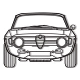 1967 Giulia Front Metal Car Wall Art - NC0092