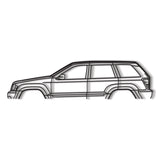 2009 Grand Cherokee Classic Metal Car Wall Art - NC0390